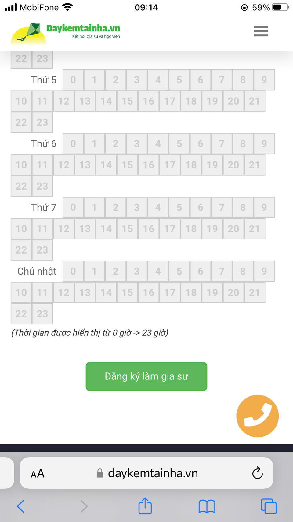 đăng ký làm gia sư 